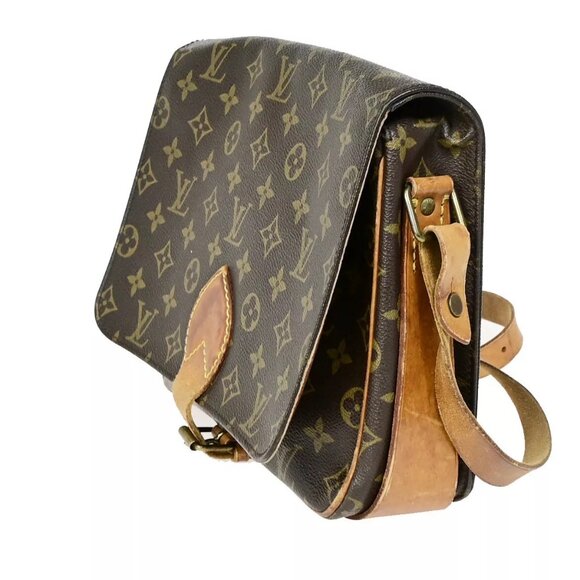 LOUIS VUITTON Cartouchiere GM Shoulder Bag Monogram Leather Brown - Picture 2 of 16
